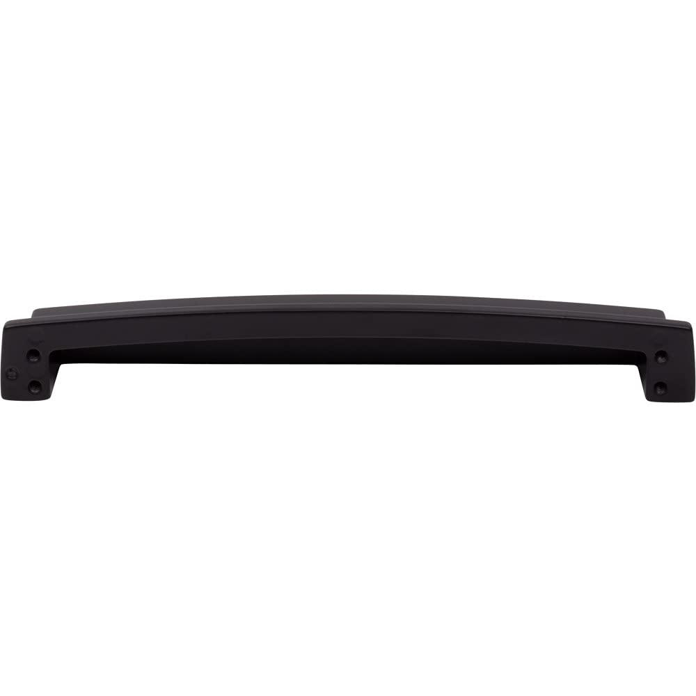 Jeffrey Alexander 141-192MB 192 mm Center Matte Black Square-to-Center Square Renzo Cabinet Cup Pull