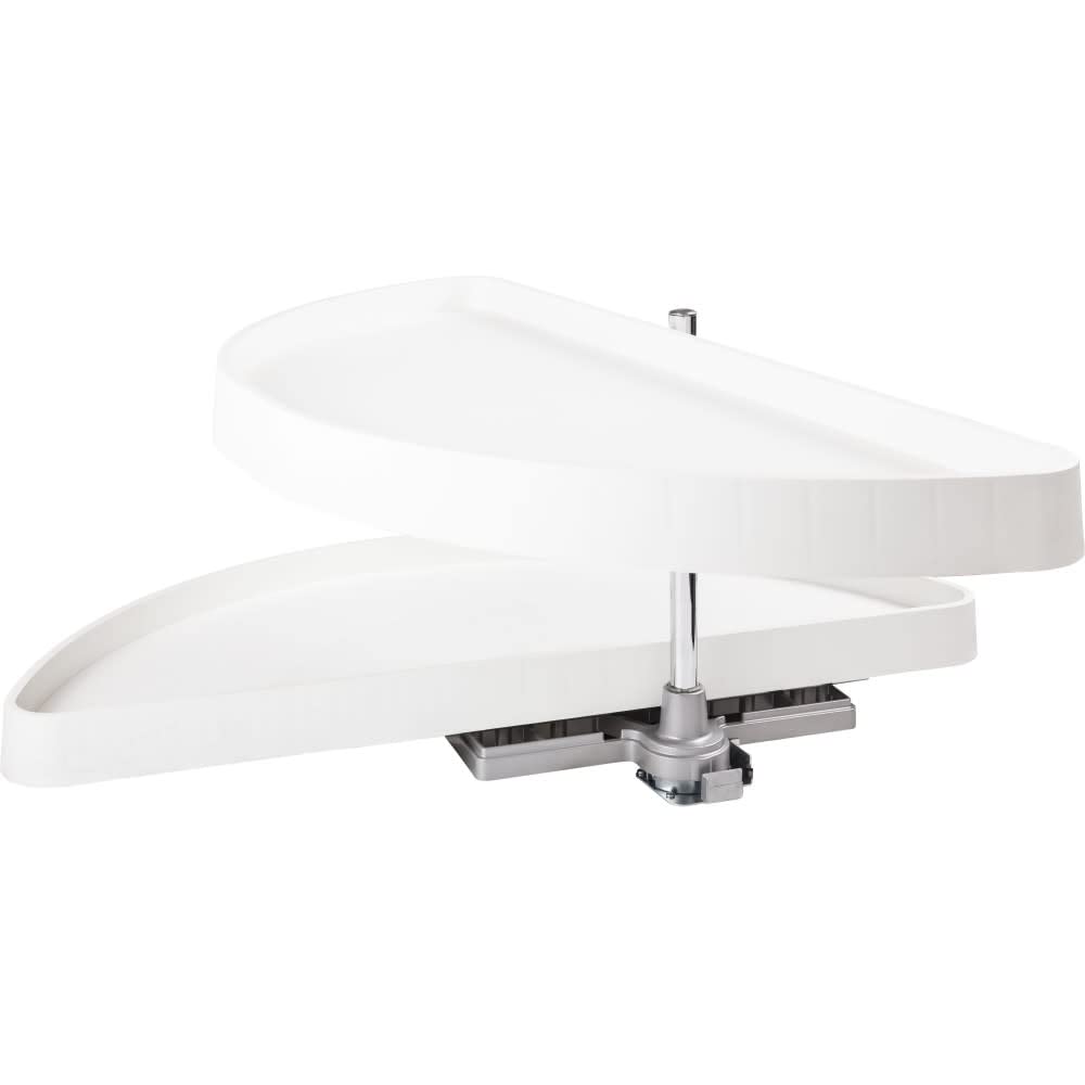 Hardware Resources HMLS-P-3818 38" Plastic Half-Moon Lazy Susan