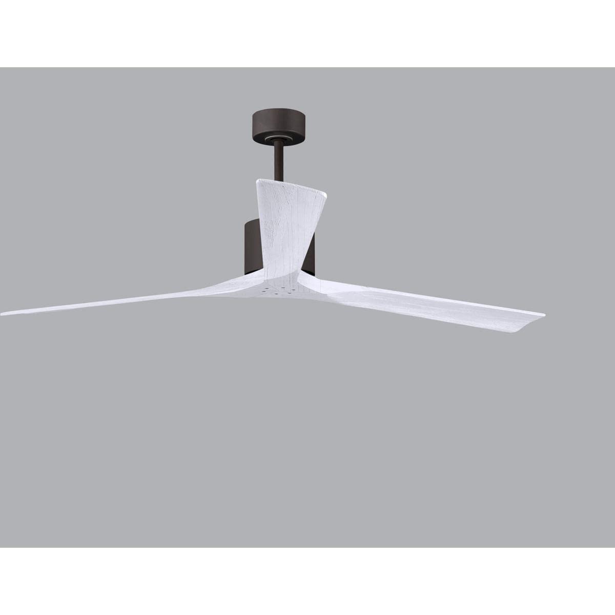 Matthews Fan NKXL-TB-MWH-72 Nan XL 6-speed ceiling fan in Matte White finish with 72” solid matte white wood blades