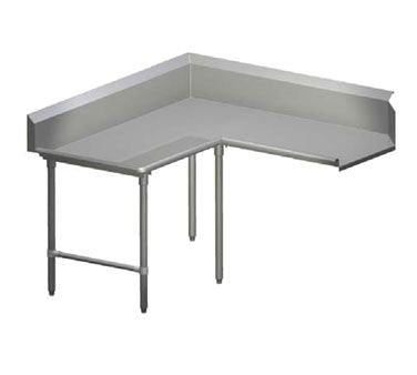 John Boos CDT4-K6072SBK-L 14GA 60X72 CLEAN CORNER DISHTABLE