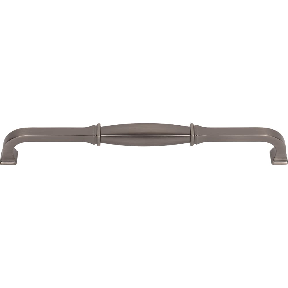 Jeffrey Alexander 278-224BNBDL 224 mm Center-to-Center Brushed Pewter Audrey Cabinet Pull