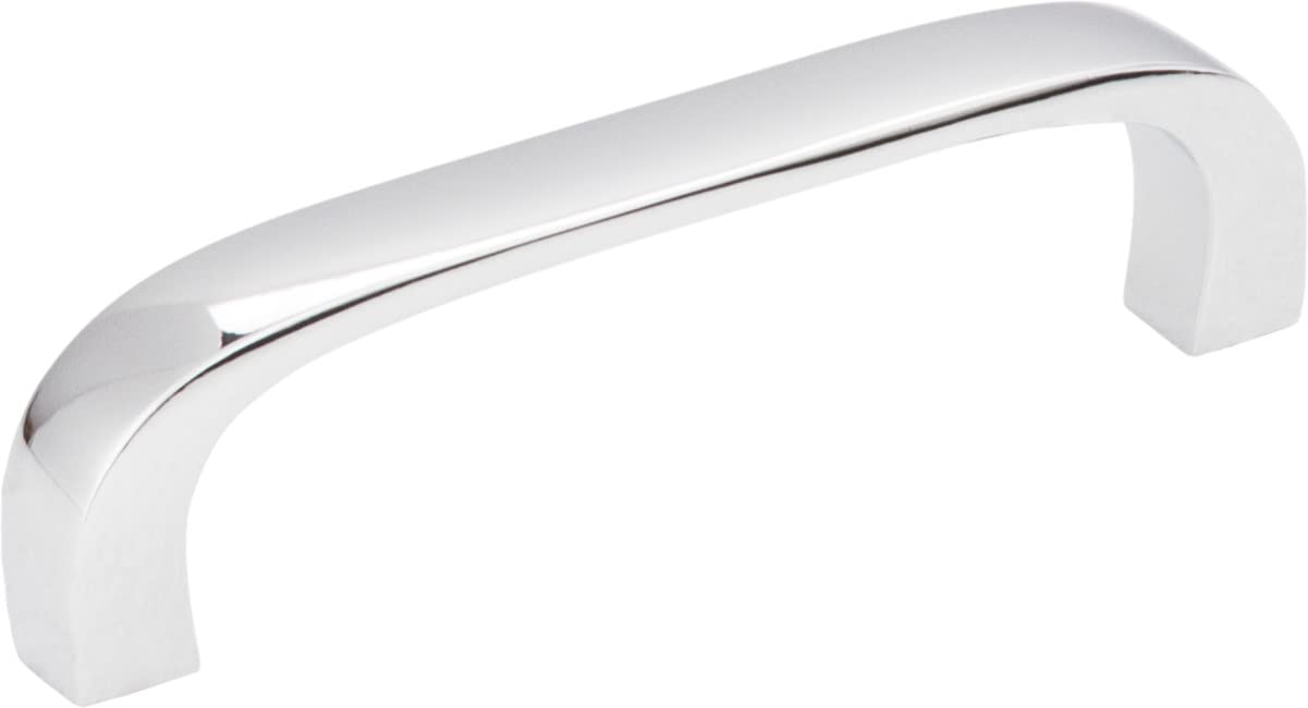 Elements 984-3PC 3" Center-to-Center Polished Chrome Square Slade Cabinet Pull