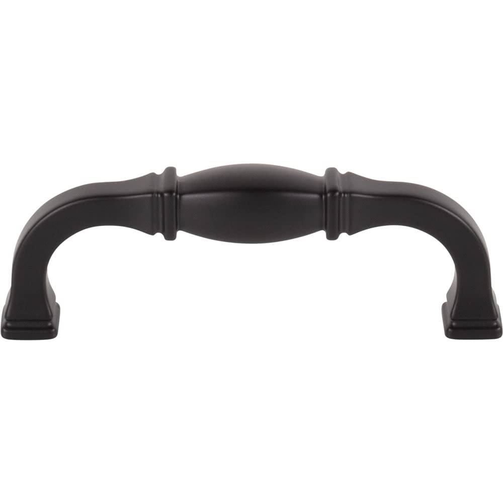 Jeffrey Alexander 278-96MB 96 mm Center-to-Center Matte Black Audrey Cabinet Pull