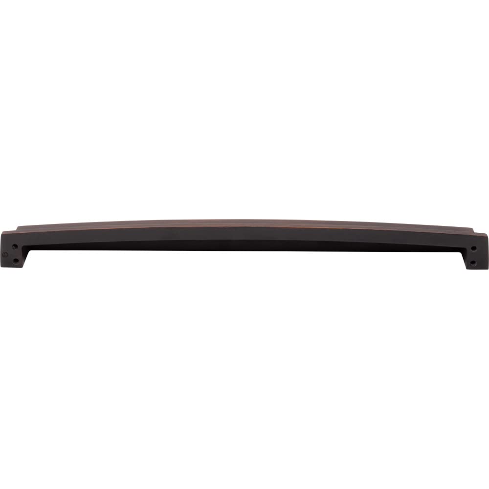Jeffrey Alexander 141-305DBAC 305 mm Center Brushed Oil Rubbed Bronze Square-to-Center Square Renzo Cabinet Cup Pull