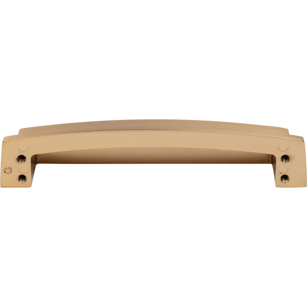 Jeffrey Alexander 141-128SBZ 128 mm Center Satin Bronze Square-to-Center Square Renzo Cabinet Cup Pull
