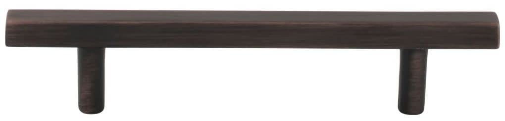 Jeffrey Alexander 845-96DBAC 96 mm Center-to-Center Brushed Oil Rubbed Bronze Square Dominique Cabinet Bar Pull