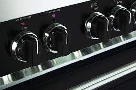 Verona VEKNDEESBLK Color Knob Set for Designer Single Oven Electric Range - Black