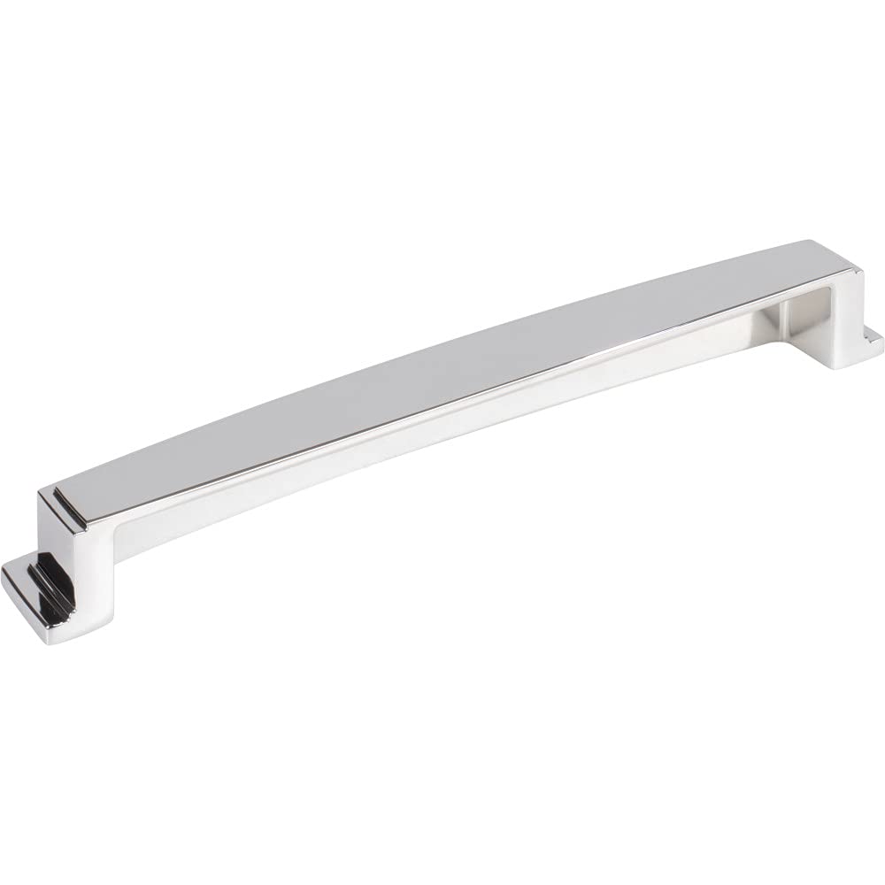 Jeffrey Alexander 141-192PC 192 mm Center Polished Chrome Square-to-Center Square Renzo Cabinet Cup Pull