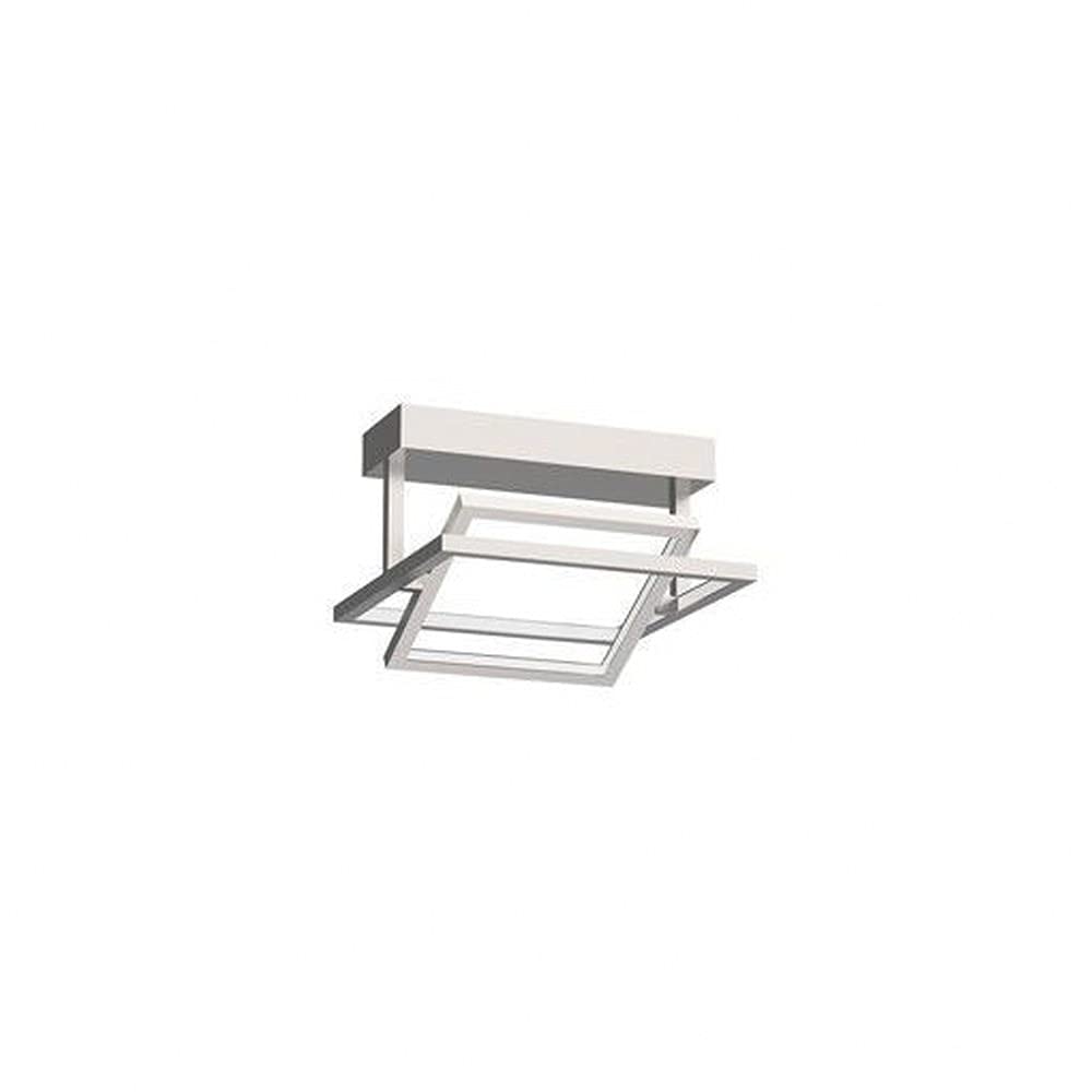 Kuzco SF16312-BN MONDRIAN 12" SEMI FLUSH BRUSHED NICKEL 33W 120VAC WITH LED DRIVER 3000K 90CRI