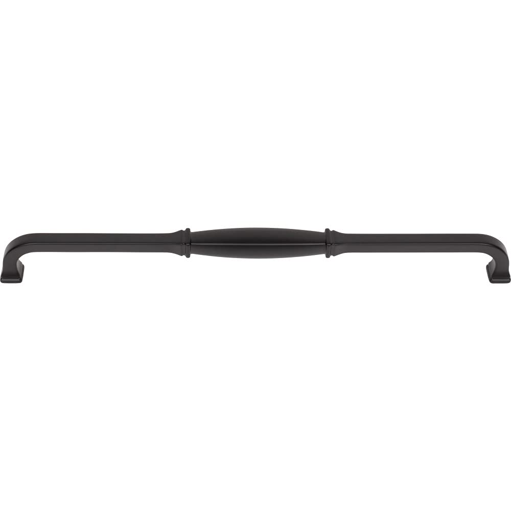 Jeffrey Alexander 278-305MB 305 mm Center-to-Center Matte Black Audrey Cabinet Pull