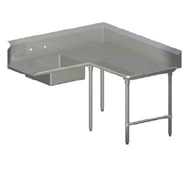 John Boos SDT6-K6060SBK-R 16GA 60LX60L SOILED CRNR DISHTABLE