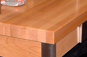 John Boos KCT2-9732-O Hard Rock Maple Butcher Block Island Counter Tops, 97" W x 32" D 2-1/4" H, Oil Finish