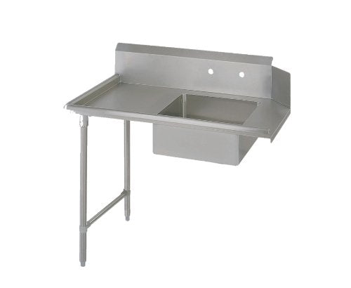 John Boos EDTS8-S30-L26 E-Series Stainless Steel Straight Soiled Dishtable, 8" Deep Sink Bowl, 26" Length x 30" Width, Left Hand Side