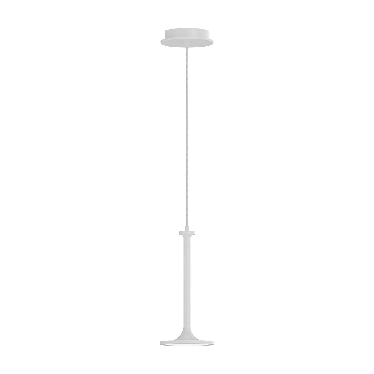Alora PD418006WH ISSA 6" PENDANT MATTE WHITE 72" WIRE 120V TRIAC/ELV LED 3000K 90CRI 11W