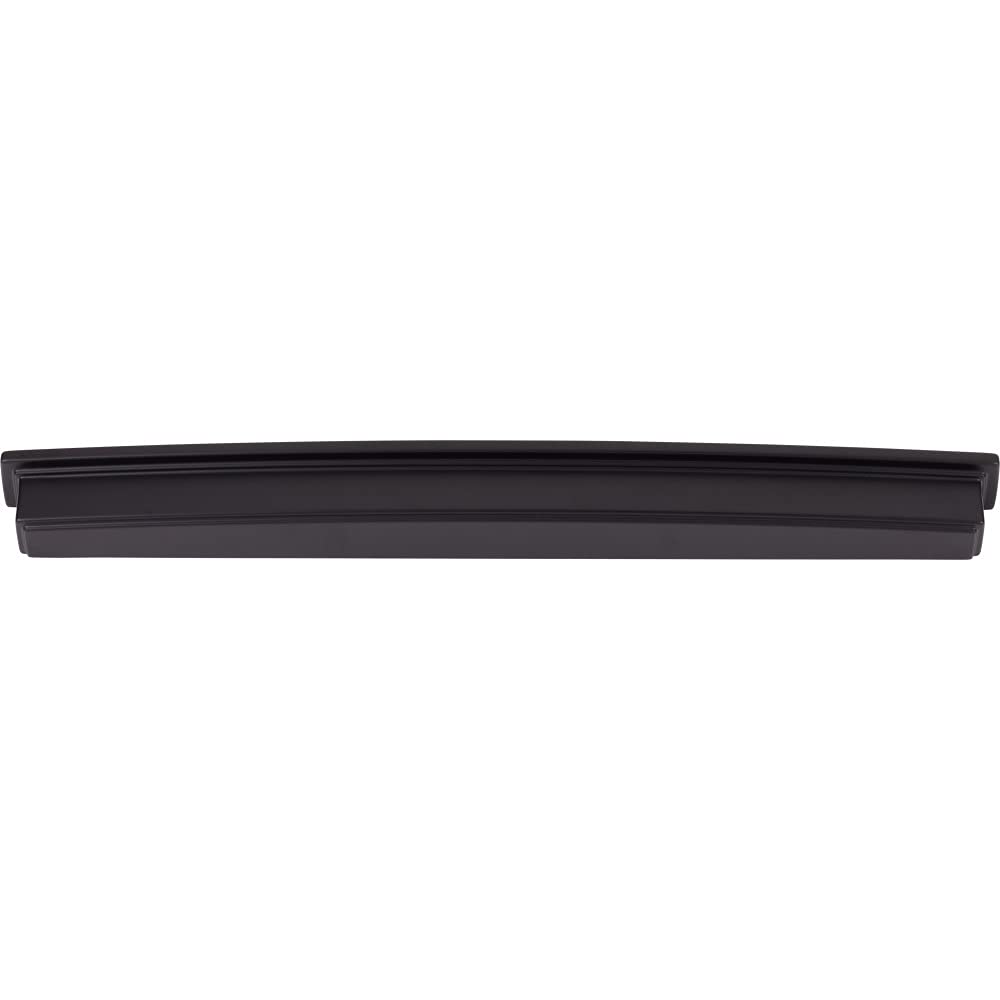 Jeffrey Alexander 141-305MB 305 mm Center Matte Black Square-to-Center Square Renzo Cabinet Cup Pull