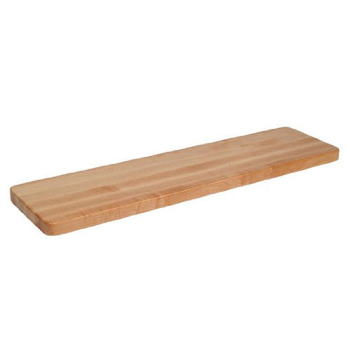 John Boos LBS60 Tuff Varnique Finish Hard Maple Locker Bench Seat, 60 x 9.5 1.25 inch - 1 Each.