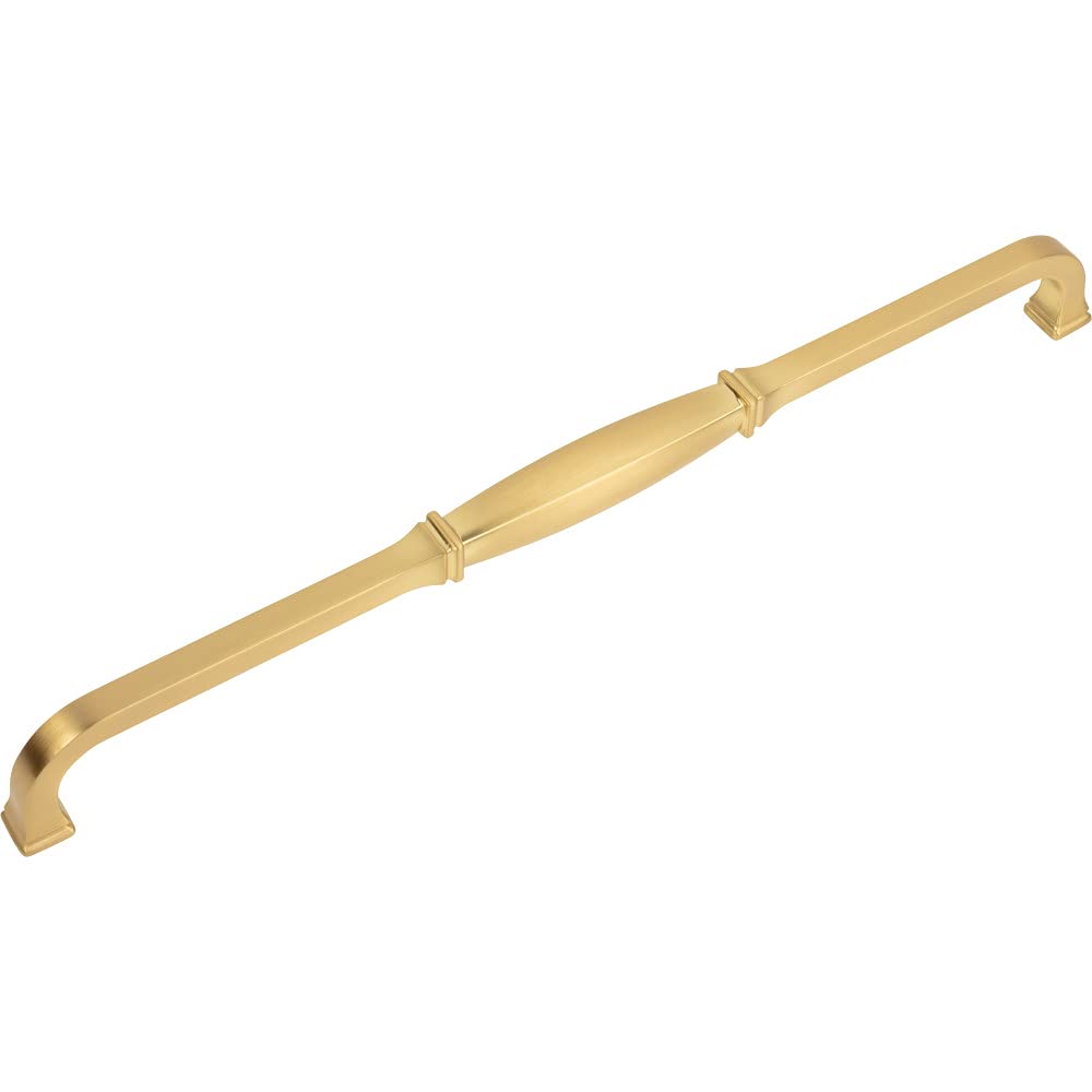Jeffrey Alexander 278-305BG 305 mm Center-to-Center Brushed Gold Audrey Cabinet Pull