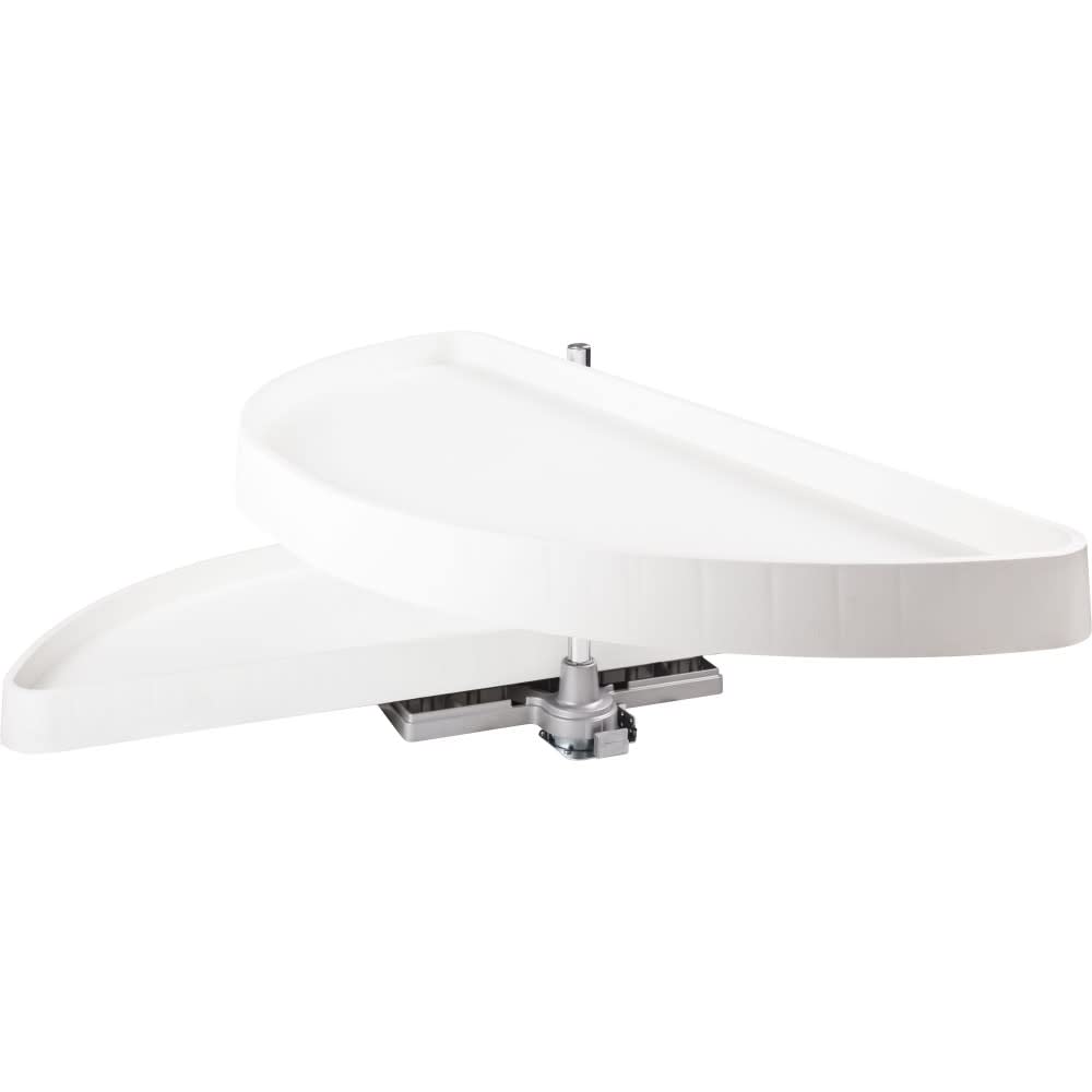 Hardware Resources HMLS-P-3818 38" Plastic Half-Moon Lazy Susan