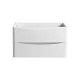 Fresca FCB9032GRG Fresca Tuscany 32" Glossy Gray Wall Hung Modern Bathroom Cabinet