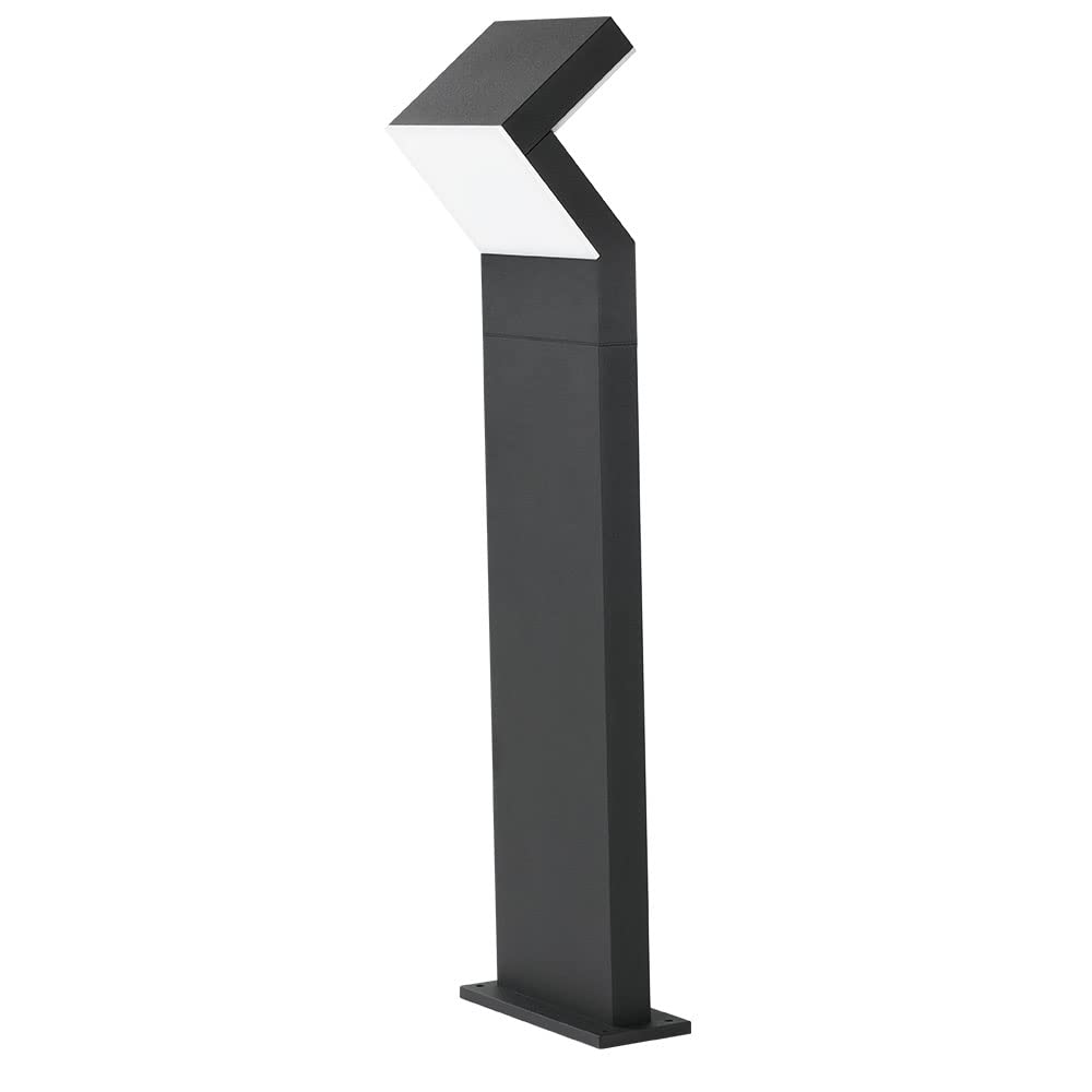 VONN Lighting 32" Modern VOB226088BL 100-277V 17-Watt ETL Certified Integrated LED Outdoor Bollard in Matte Black