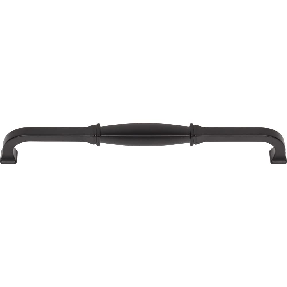 Jeffrey Alexander 278-224MB 224 mm Center-to-Center Matte Black Audrey Cabinet Pull