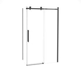MAAX 107545-900-340-000 Odyssey SC 48" x 32" x 78" 8mm Sliding Shower Door for Corner Installation with Clear glass in Matte Black