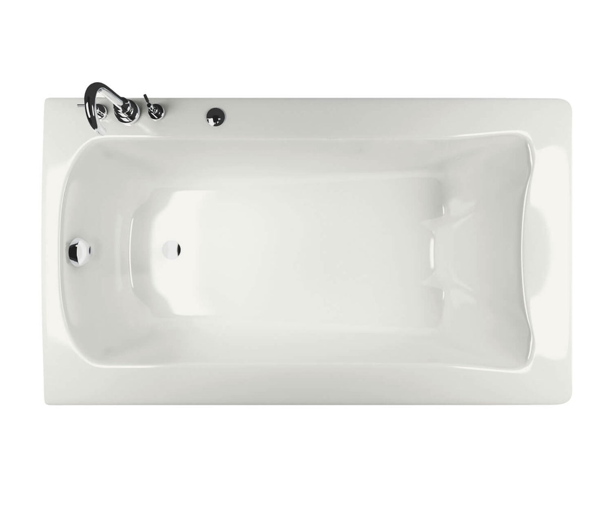 MAAX 105311-L-004-001 Release 6036 Acrylic Drop-in Left-Hand Drain Hydromax Bathtub in White