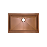 Tourner 30 x 19 Stainless Steel, Single Basin, Undermount Kitchen Workstation Sink in Rose Gold