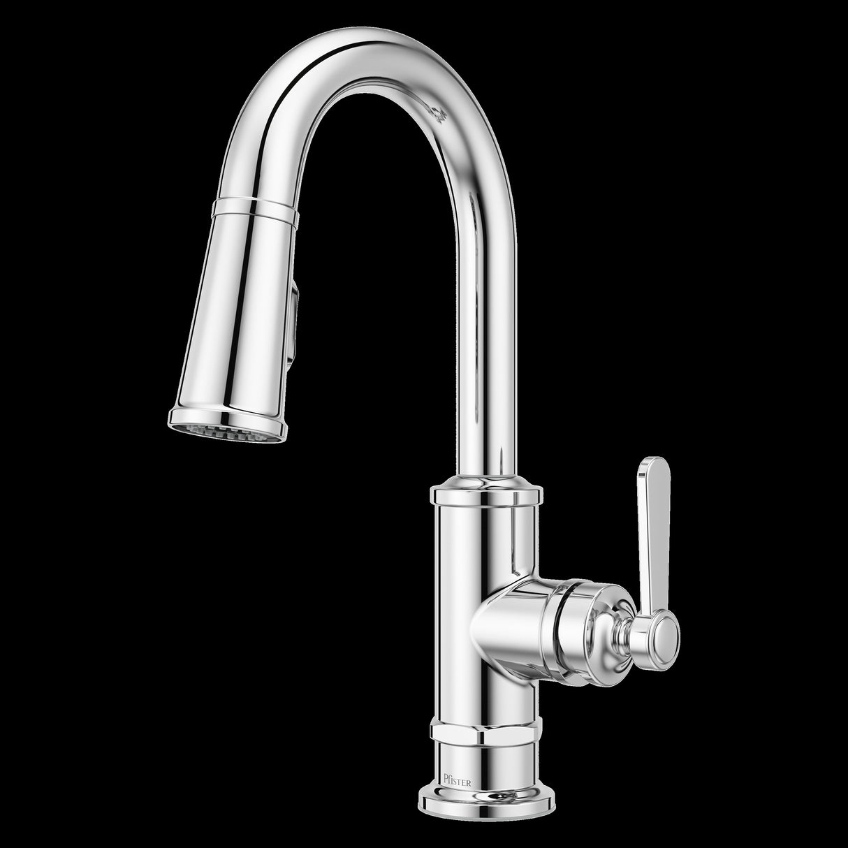 Port Haven Pull-Down Bar/Prep Faucet in Polished Chrome