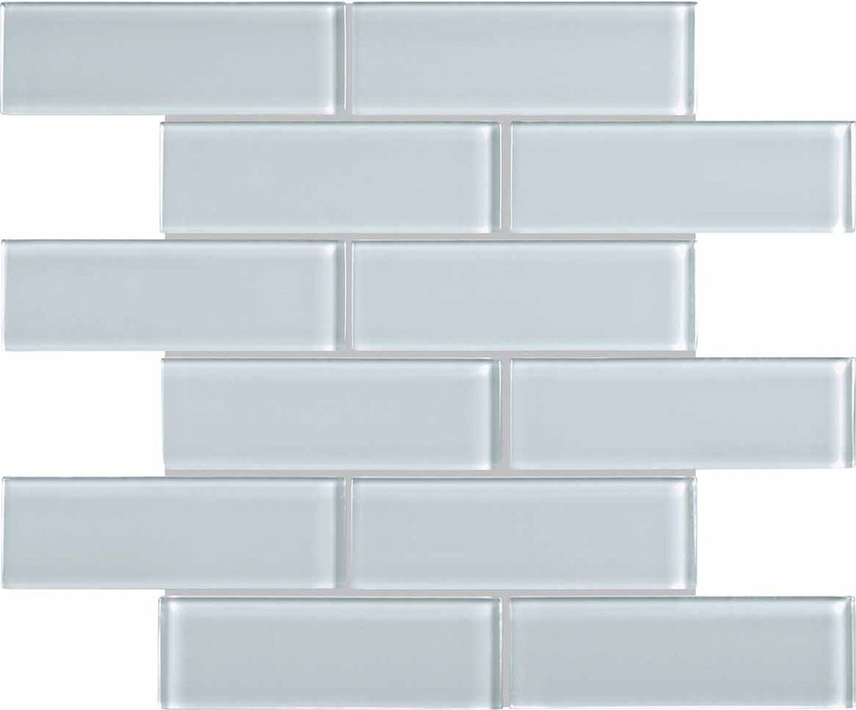 Anatolia Tile 2X6 Element Skylight Glossy Glass Brick Mosaics. 1 Sheet = .96 Sq. Ft. 3001-0078-0 (35-090) - premium natural stone mosaic tile from Anatolia Tile, available at PoshHaus showroom in Keene, NH