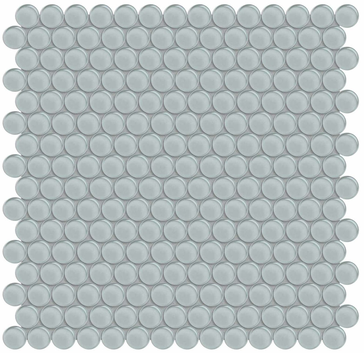 Anatolia Tile Element Cloud Penny Round Glass Mosaics. 1 Sheet = .96 Sq. Ft. 3001-0024-0 (35-103) - premium natural stone mosaic tile from Anatolia Tile, available at PoshHaus showroom in Keene, NH