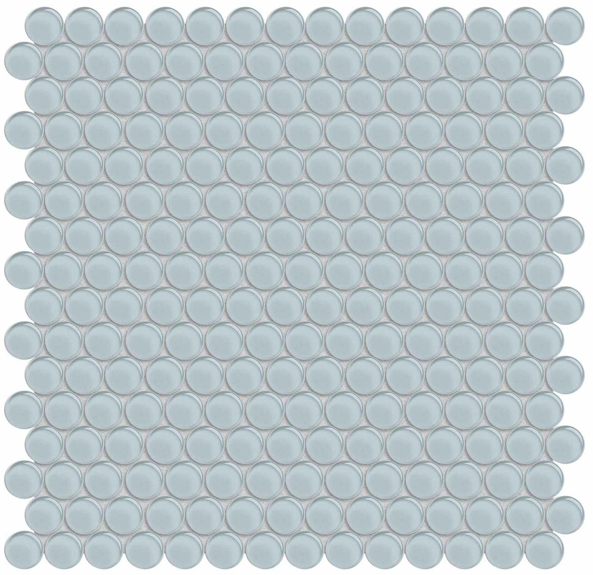 Anatolia Tile Element Skylight Penny Round Glass Mosaics. 1 Sheet = .96 Sq. Ft. 3001-0080-0 (35-105) - premium natural stone mosaic tile from Anatolia Tile, available at PoshHaus showroom in Keene, NH