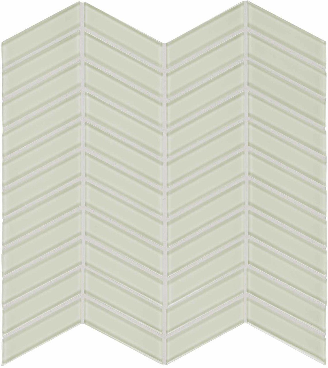 Anatolia Tile Element Sand Chevron Glass Mosaics. 1 Sheet = .96 Sq. Ft. 3001-0069-0 (35-126) - premium natural stone mosaic tile from Anatolia Tile, available at PoshHaus showroom in Keene, NH