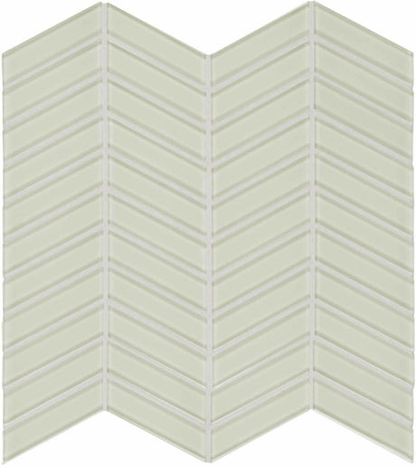 Anatolia Tile Element Sand Chevron Glass Mosaics. 1 Sheet = .96 Sq. Ft. 3001-0069-0 (35-126)  - premium natural stone mosaic tile from Anatolia Tile, available at PoshHaus showroom in Keene, NH