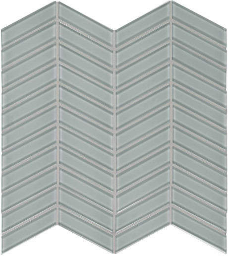 Anatolia Tile Element Shadow Chevron Glass Mosaics. 1 Sheet = .96 Sq. Ft. 3001-0076-0 (35-128)  - premium natural stone mosaic tile from Anatolia Tile, available at PoshHaus showroom in Keene, NH