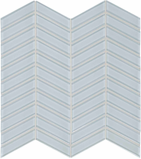 Anatolia Tile Element Skylight Chevron Glass Mosaics. 1 Sheet = .96 Sq. Ft. 3001-0083-0 (35-129)  - premium natural stone mosaic tile from Anatolia Tile, available at PoshHaus showroom in Keene, NH