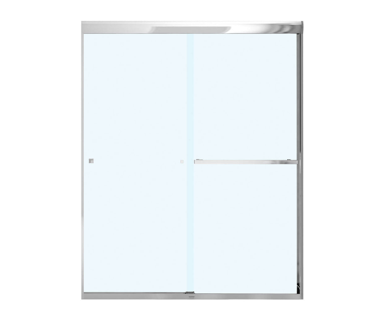 MAAX 135675-900-084-000 Aura SC 55-59 in. x 71 in. 8 mm Bypass Shower Door for Alcove Installation with Clear glass in Chrome