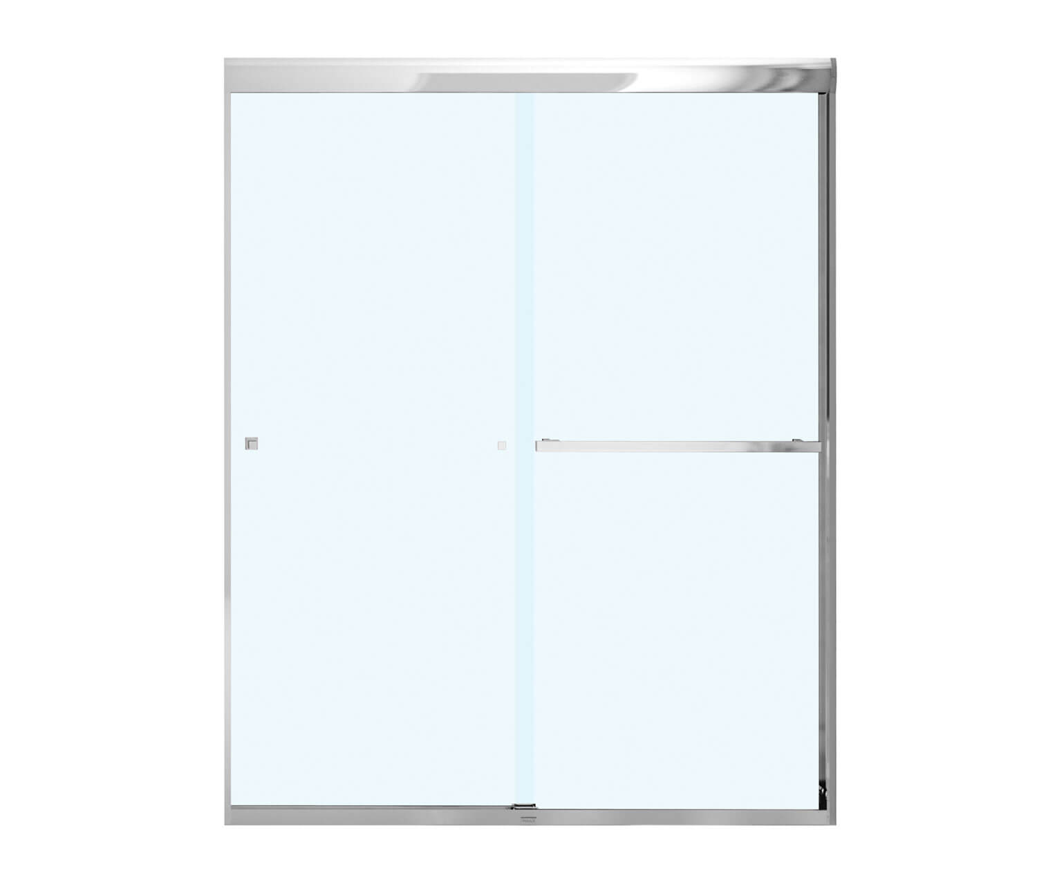 MAAX 135675-900-084-000 Aura SC 55-59 in. x 71 in. 8 mm Bypass Shower Door for Alcove Installation with Clear glass in Chrome