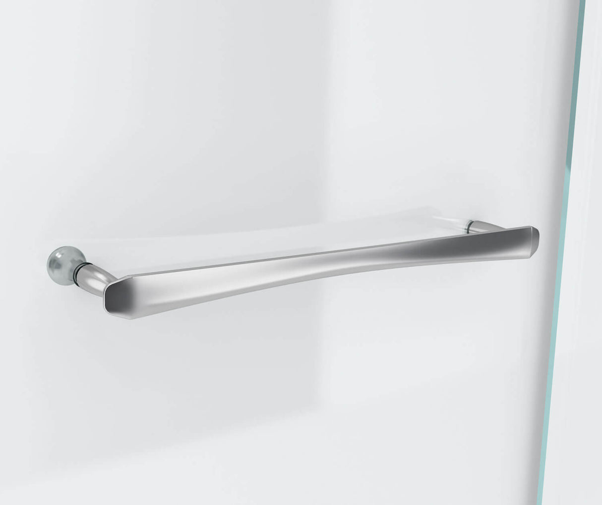 MAAX 136677-900-084-000 Reveal 71 41 ½-44 ½ x 71 ½ in. 8mm Pivot Shower Door for Alcove Installation with Clear glass in Chrome