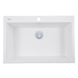 White Disposal Flange For Granite Composite Sinks