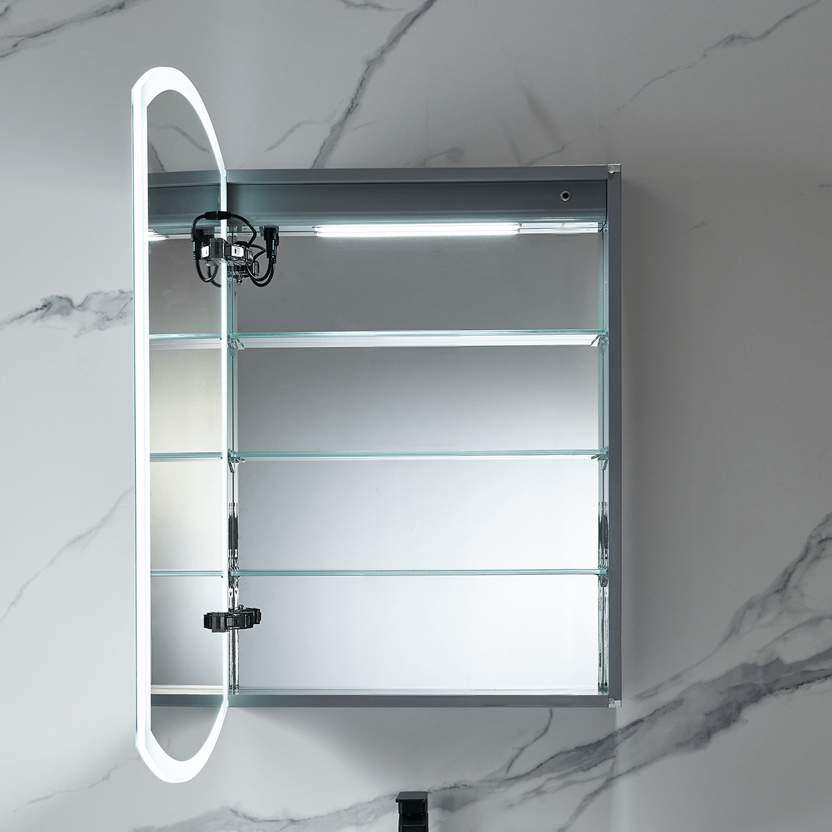 Blossom Castor 24″ LED Medicine Cabinet – Modern Innovation & Sleek Design