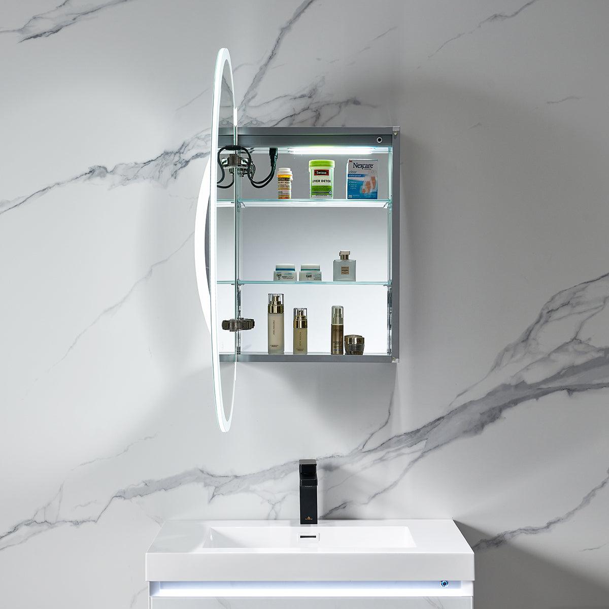 Blossom Spica 24″ Oval LED Medicine Cabinet, Elegant & Smart