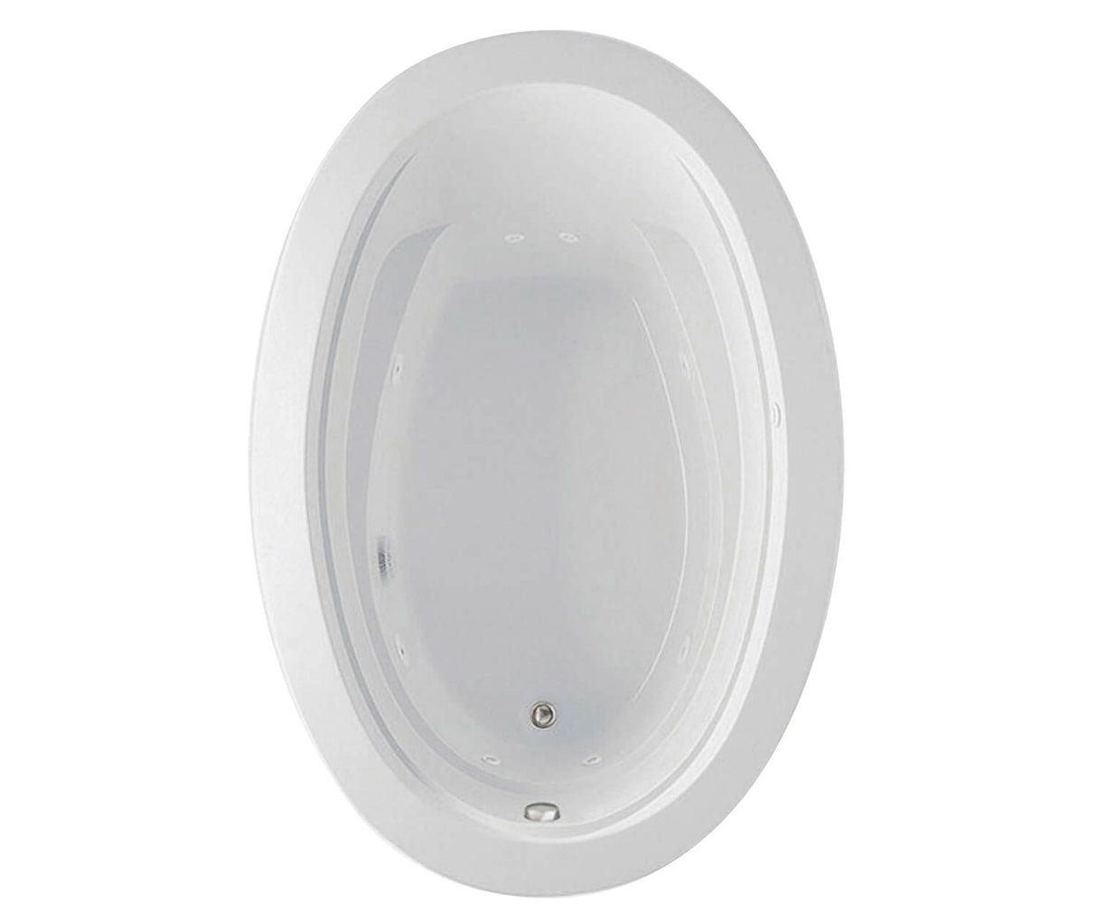 MAAX 106460-000-001 Arno 7242 Acrylic Drop-in End Drain Bathtub in White