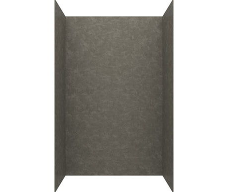 Swanstone SMMK72-3650 36 x 50 x 72 Swanstone Smooth Glue up Bathtub and Shower Wall Kit in Charcoal Gray SMMK723650.209
