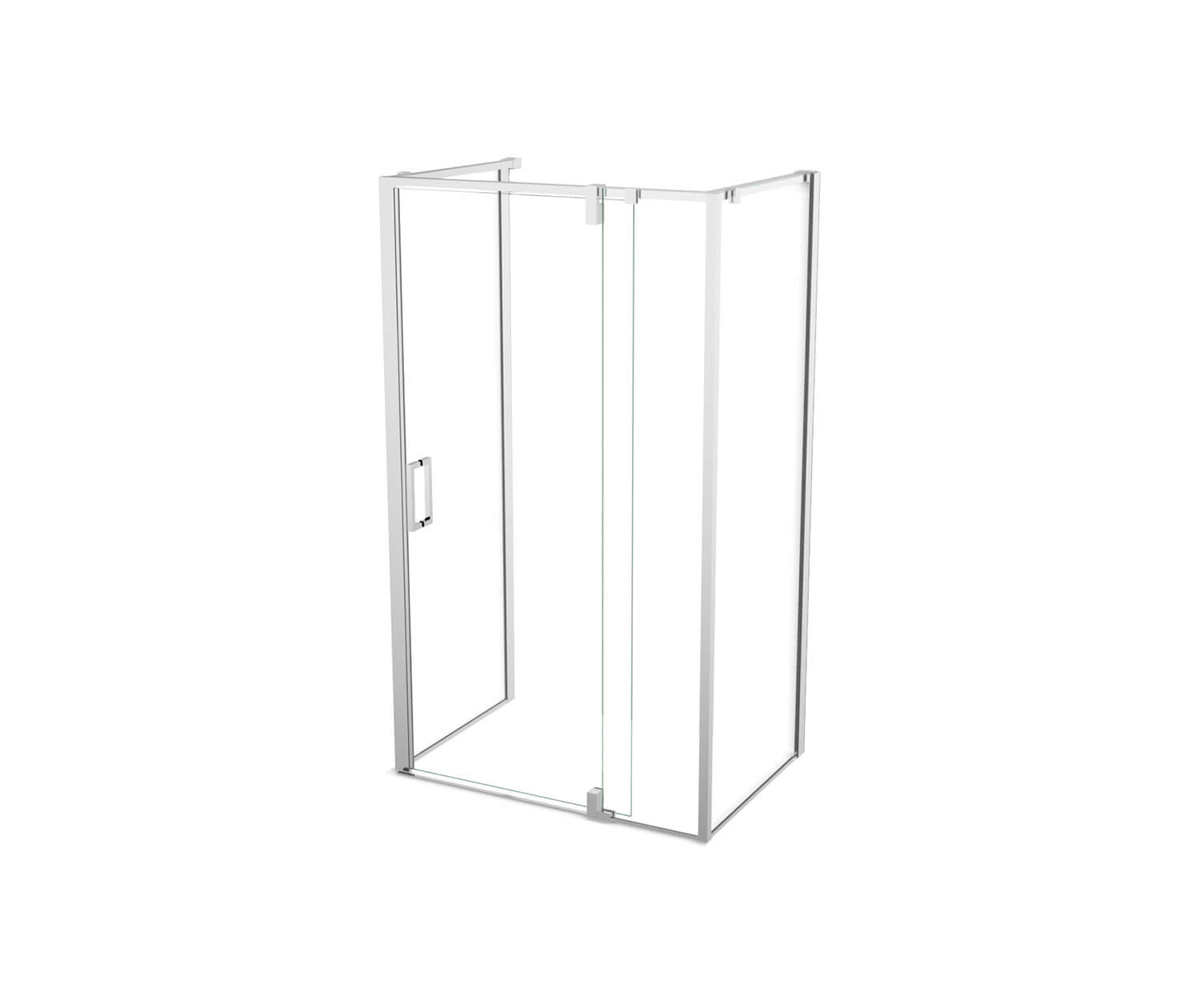 MAAX 137864-900-084-000 ModulR 48 x 34 x 78 in. 8mm Pivot Shower Door for Wall-mount Installation with Clear glass in Chrome