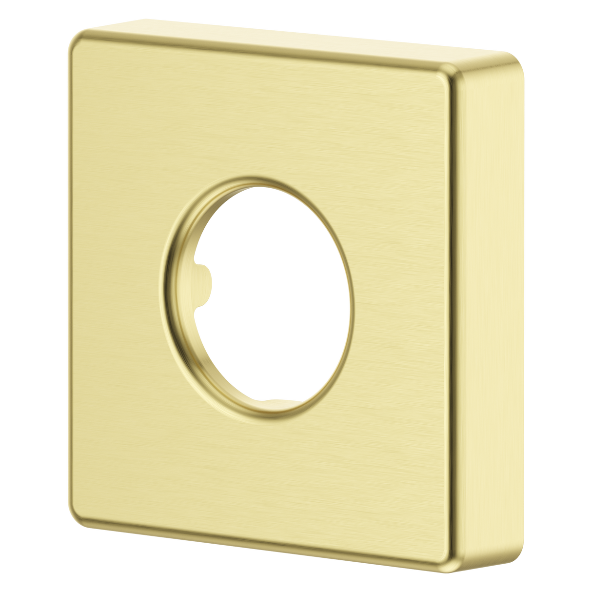 Modern Square Shower Arm Flange in Brushed Gold