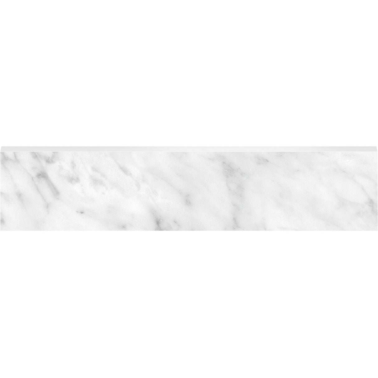 Anatolia Tile 3X12 Bn La Marca Carrara Honed & Rectified Bullnose 4502-0293-0 Carrara Gioia 3x12 Bullnose Honed - premium natural stone mosaic tile from Anatolia Tile, available at PoshHaus showroom in Keene, NH