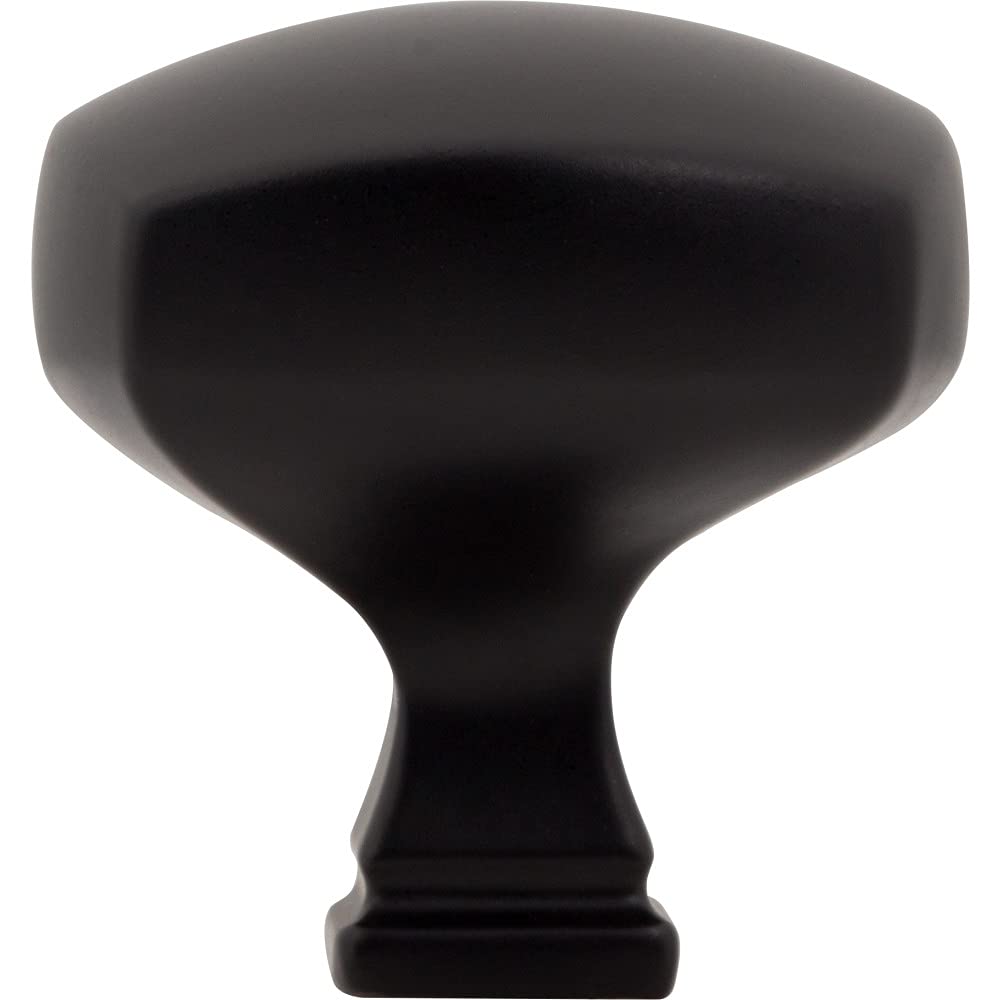Jeffrey Alexander 278L-MB 1-3/8" Overall Length Matte Black Square Audrey Cabinet Knob