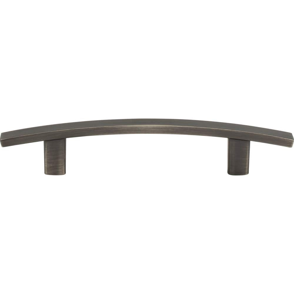 Elements 859-96BNBDL 96 mm Center-to-Center Brushed Pewter Square Thatcher Cabinet Bar Pull