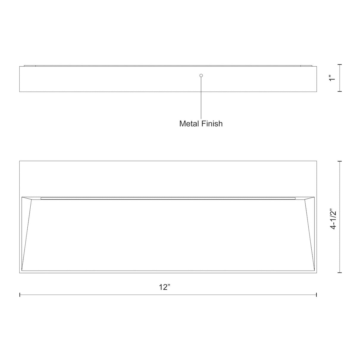 Kuzco EW71412-GY CASA 12" EW Gray 120V ELV LED 3000K 90CRI 21W